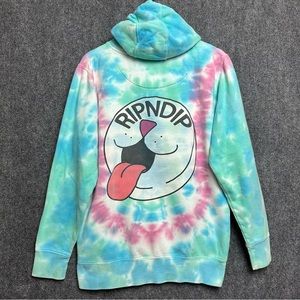 Ripndip pill hoodie unisex SM pastel tie dye 100% cotton
